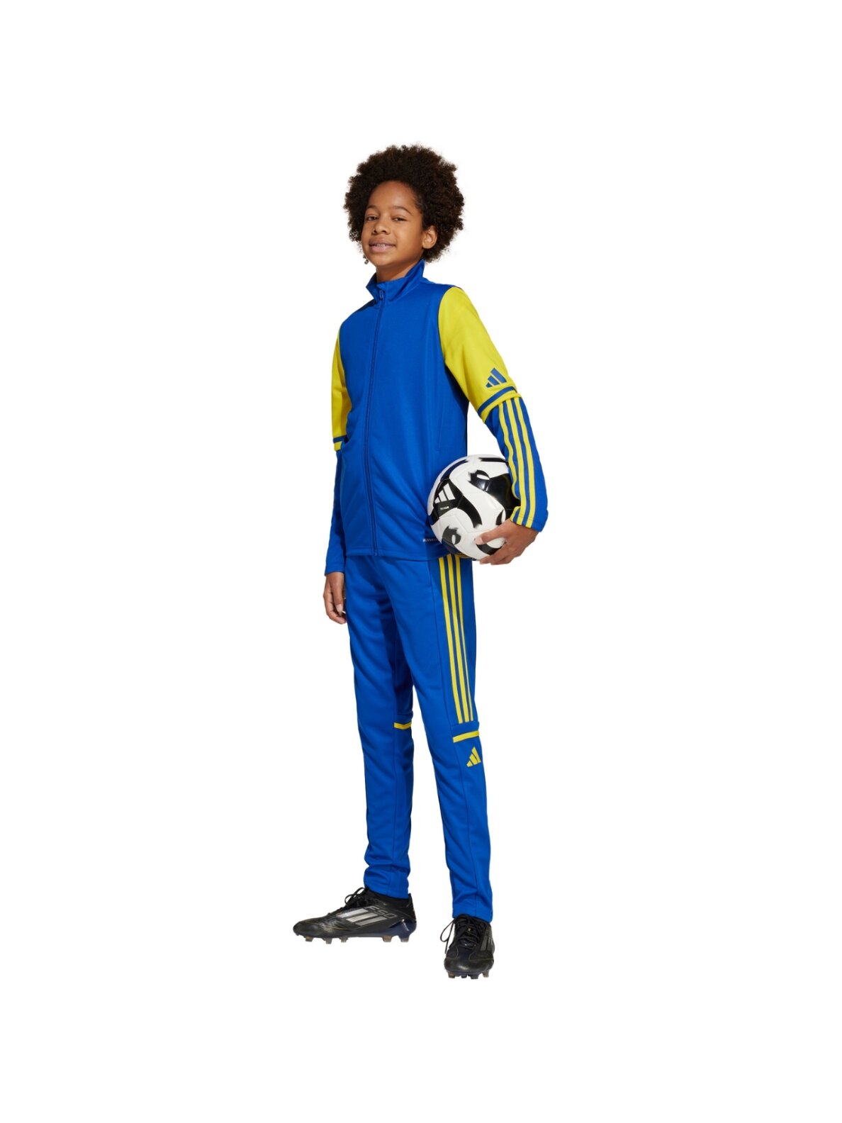 Adidas Squadra 25 Training vaikiškos kelnės mėlynos-geltonos JP3154 3