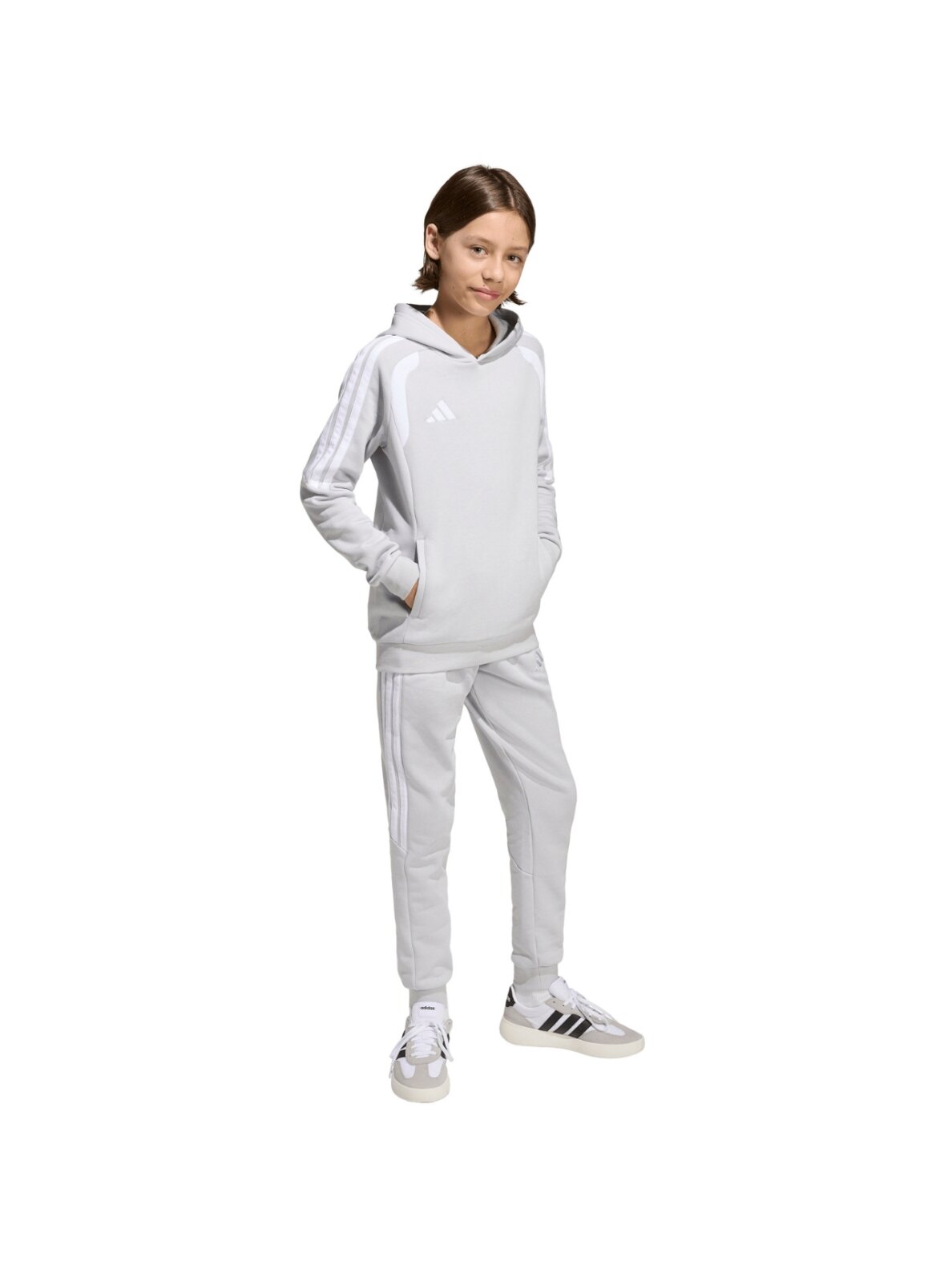 Adidas Tiro 26 League Sweat kelnės vaikams pilkos JY9672 5 Adidas Tiro 26 League Sweat kelnės vaikams pilkos JY9672 5