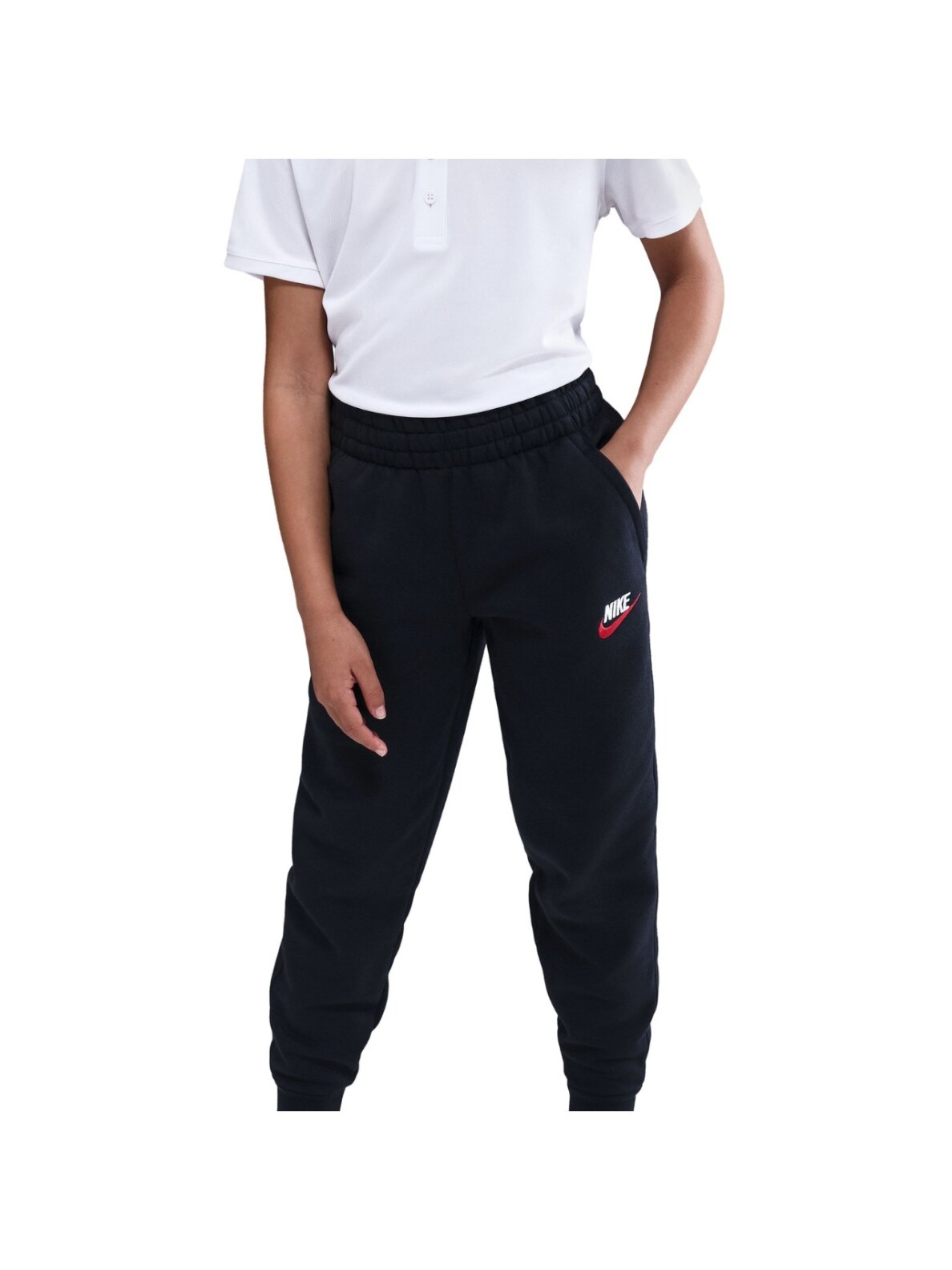 Nike Sportswear Club Fleece vaikams juodos spalvos sportinės kelnės FD3008 015 1 Nike Sportswear Club Fleece vaikams juodos spalvos sportinės kelnės FD3008 015 1