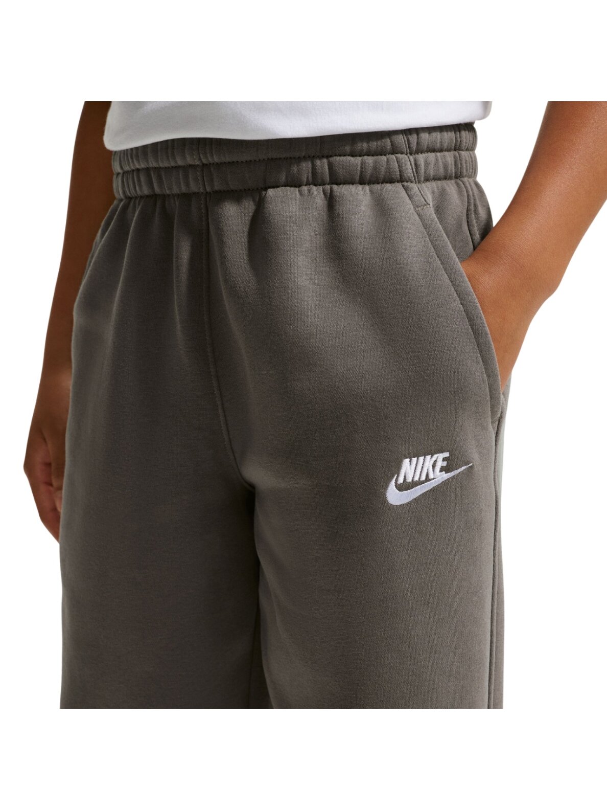 Nike Sportswear Club Fleece vaikiškos kelnės, pilkos FD3008 289 3 Nike Sportswear Club Fleece vaikiškos kelnės, pilkos FD3008 289 3