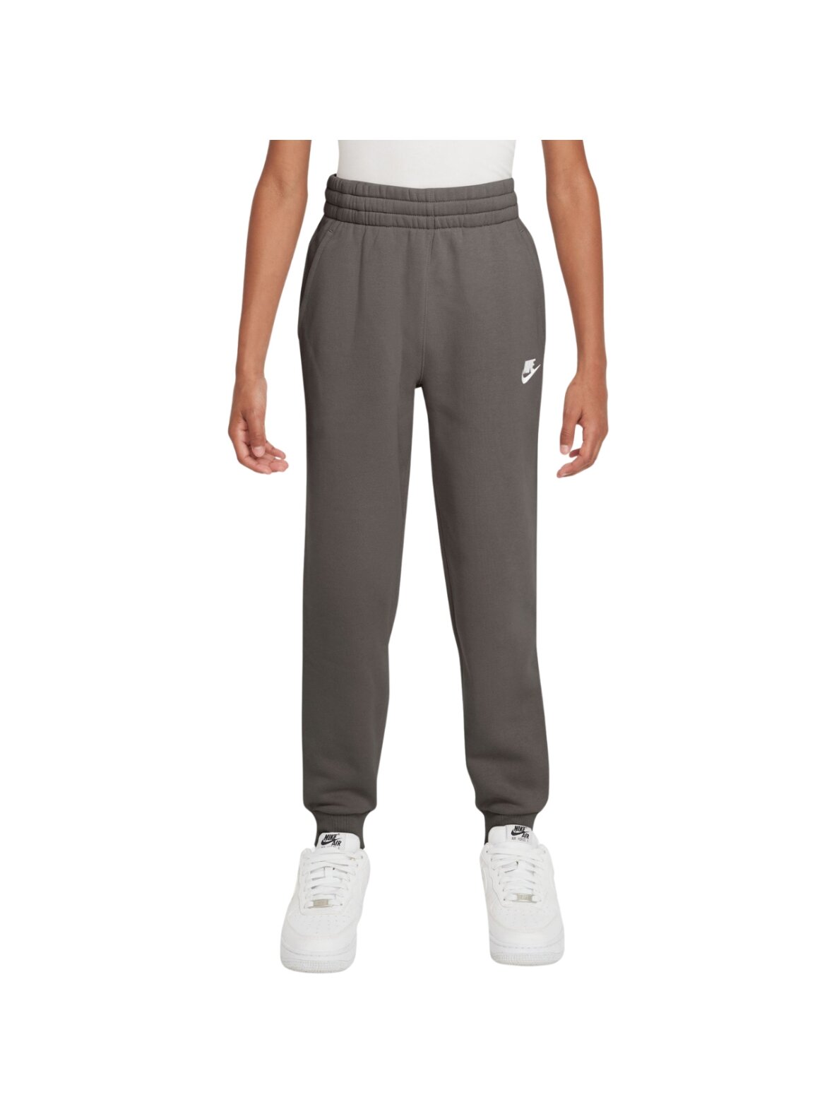 Nike Sportswear Club Fleece vaikiškos kelnės, pilkos FD3008 289 Nike Sportswear Club Fleece vaikiškos kelnės, pilkos FD3008 289