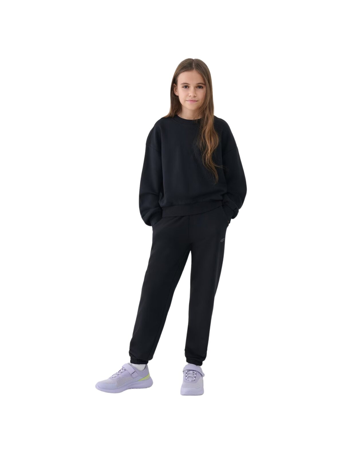 4F Kelnės merginoms CAS F0950 tamsiai juoda 5 4F Kelnės merginoms CAS F0950 tamsiai juoda 5