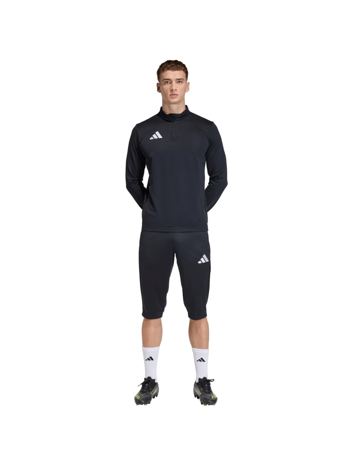 adidas Entrada 26 3/4 vyriškos juodos kelnės JZ9132 5