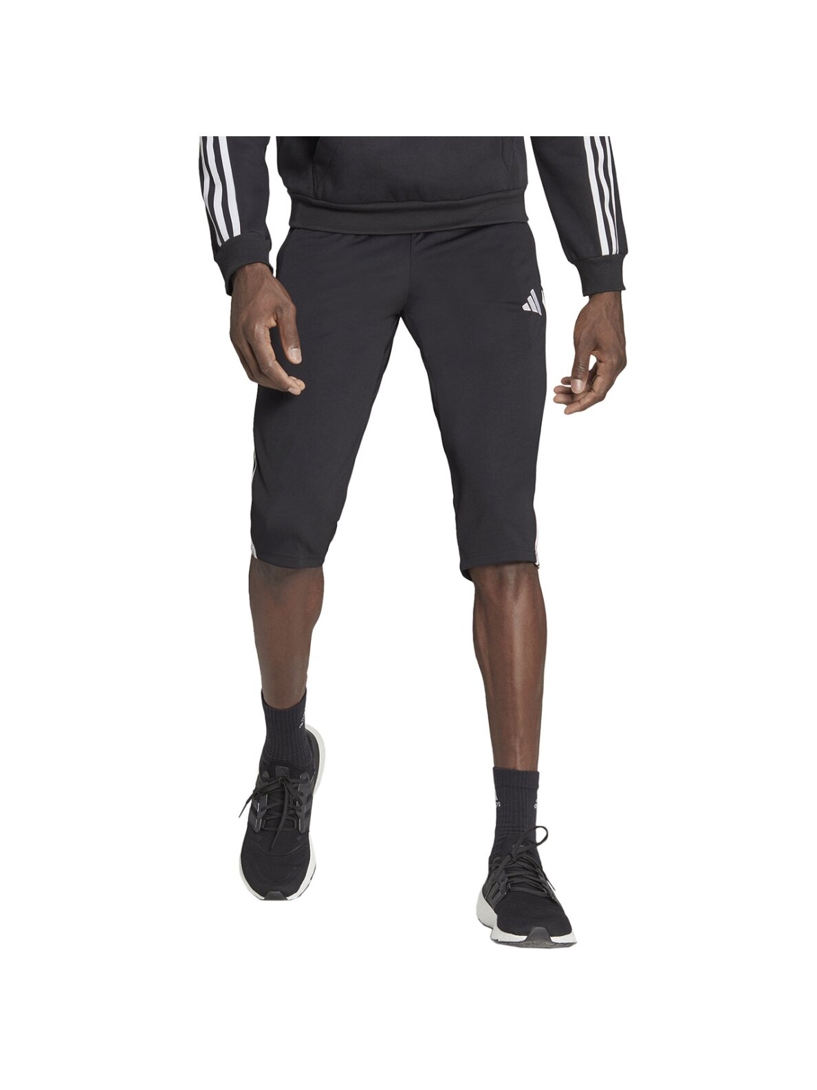 Vyriškos adidas Tiro 23 League 3/4 kelnės juodos HS3548 Vyriškos adidas Tiro 23 League 3/4 kelnės juodos HS3548