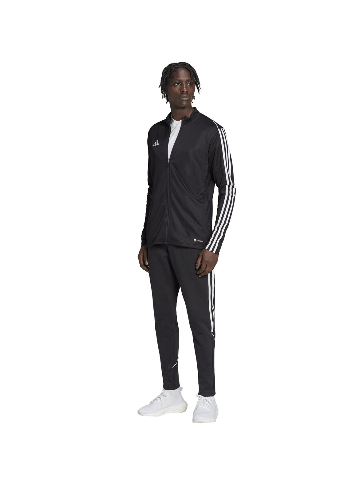 Vyriškos Adidas Tiro 23 League Sweat Tracksuit sportinis kostiumas, juodos HS3611 Vyriškos Adidas Tiro 23 League Sweat Tracksuit sportinis kostiumas, juodos HS3611