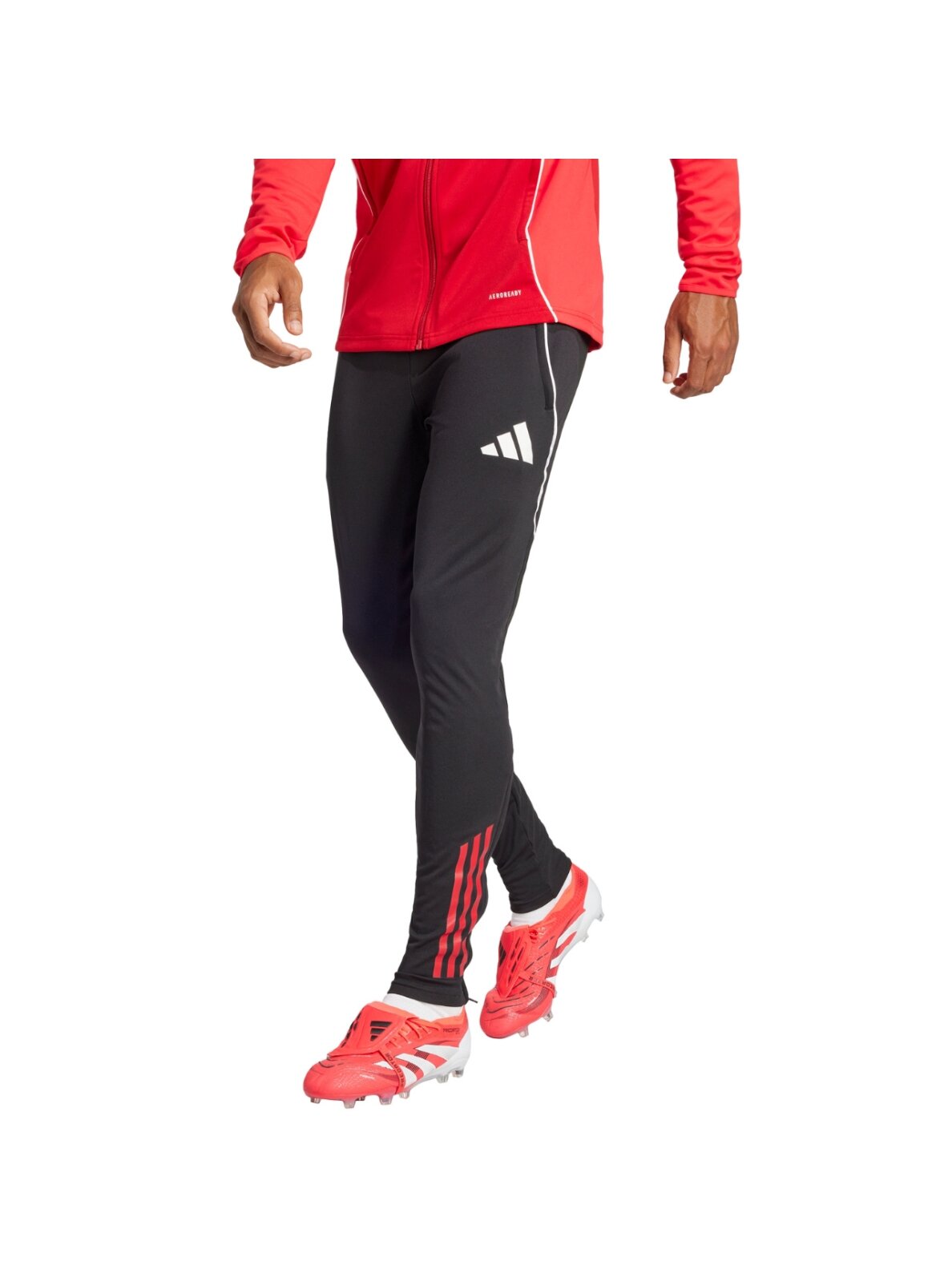 adidas Tiro 25 Competition Training vyrams juodos-raudonos kelnės JI6496