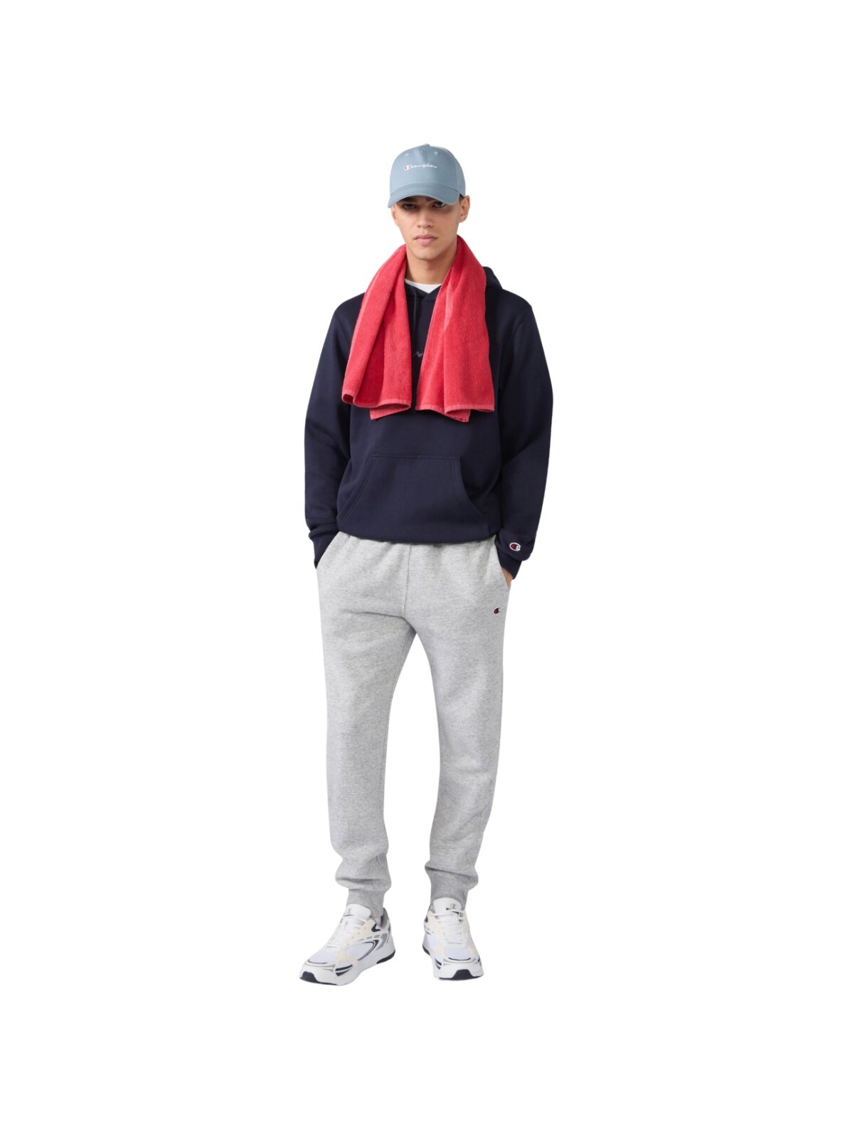 Champion Rib Cuff Pants vyriškos kelnės, pilkos 220299 EM021 6