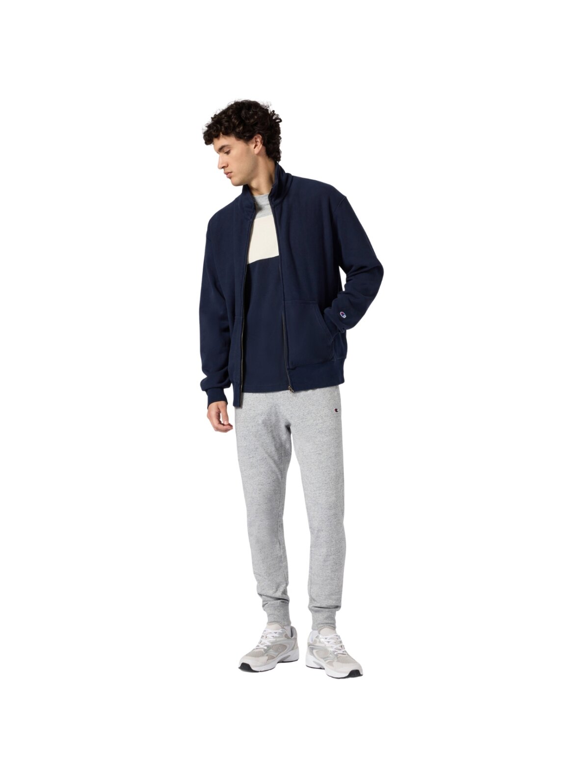 Champion Rib Cuff Pants vyriškos kelnės, pilkos 220307 EM021 5 Champion Rib Cuff Pants vyriškos kelnės, pilkos 220307 EM021 5
