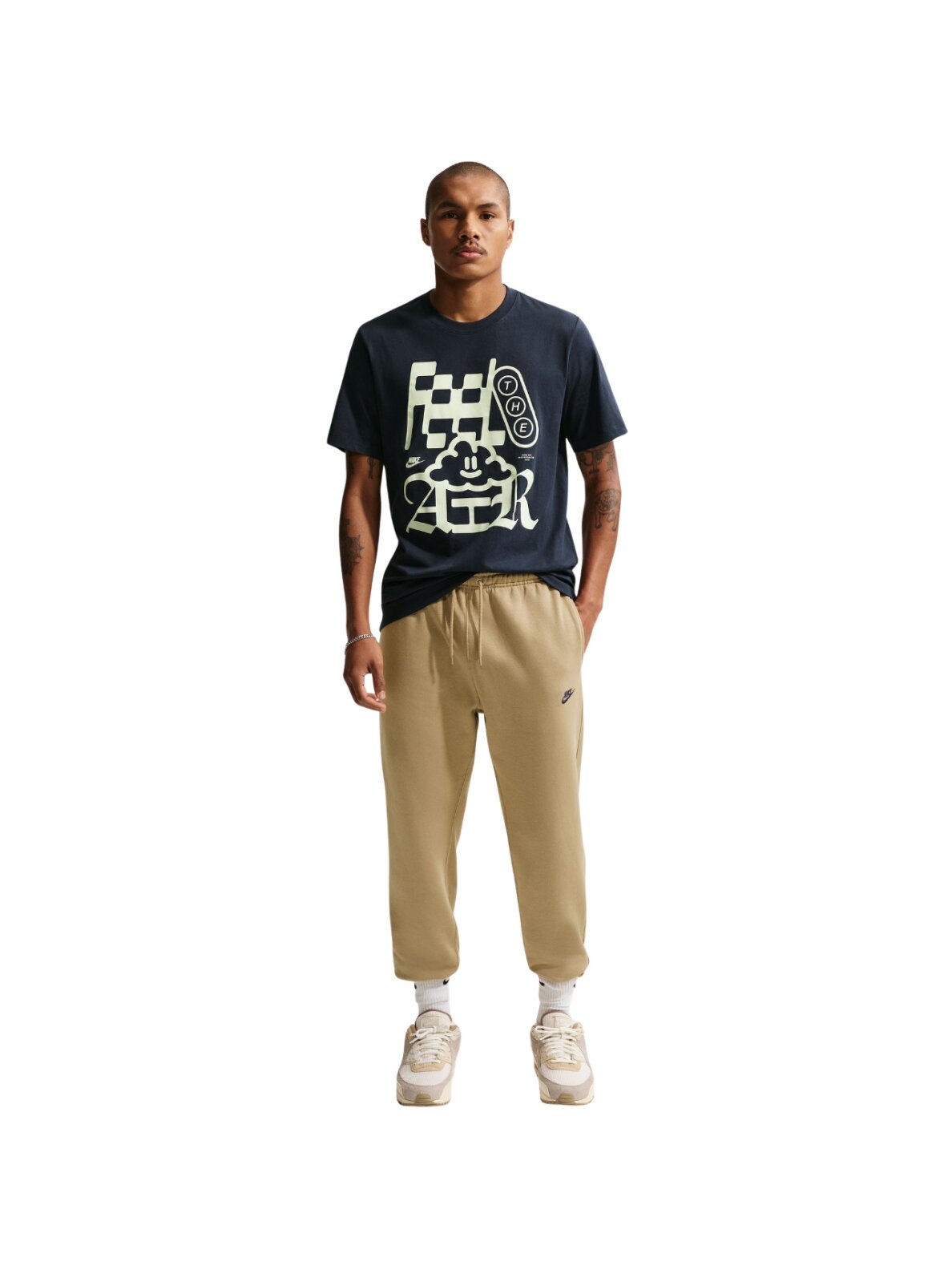 Vyriškos Nike Club BB Jogger kelnės, smėlio spalvos FN3787 298 5
