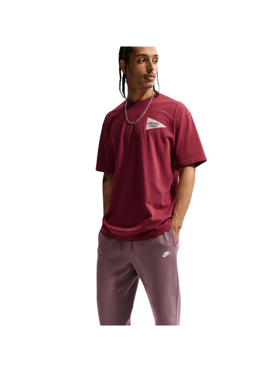 Nike Club BB Jogger vyriškos kelnės raudonės FN3787 502 3 Nike Club BB Jogger vyriškos kelnės raudonės FN3787 502 3