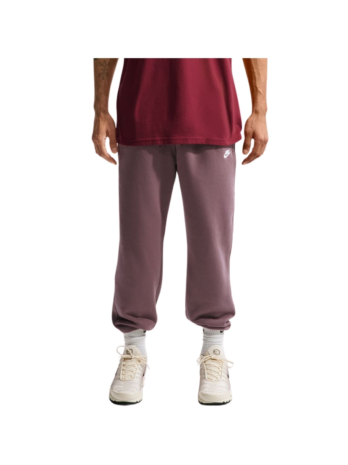 Nike Club BB Jogger vyriškos kelnės raudonės FN3787 502 Nike Club BB Jogger vyriškos kelnės raudonės FN3787 502