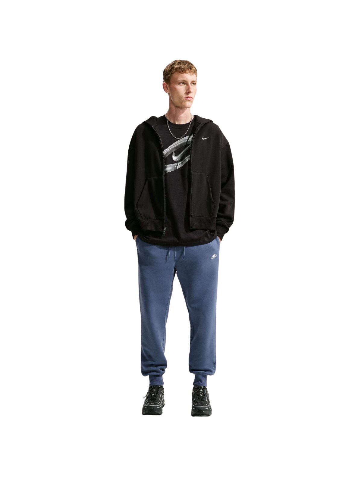 Nike vyriškos kelnės Club BB Jogger mėlynos FN3787 491 5