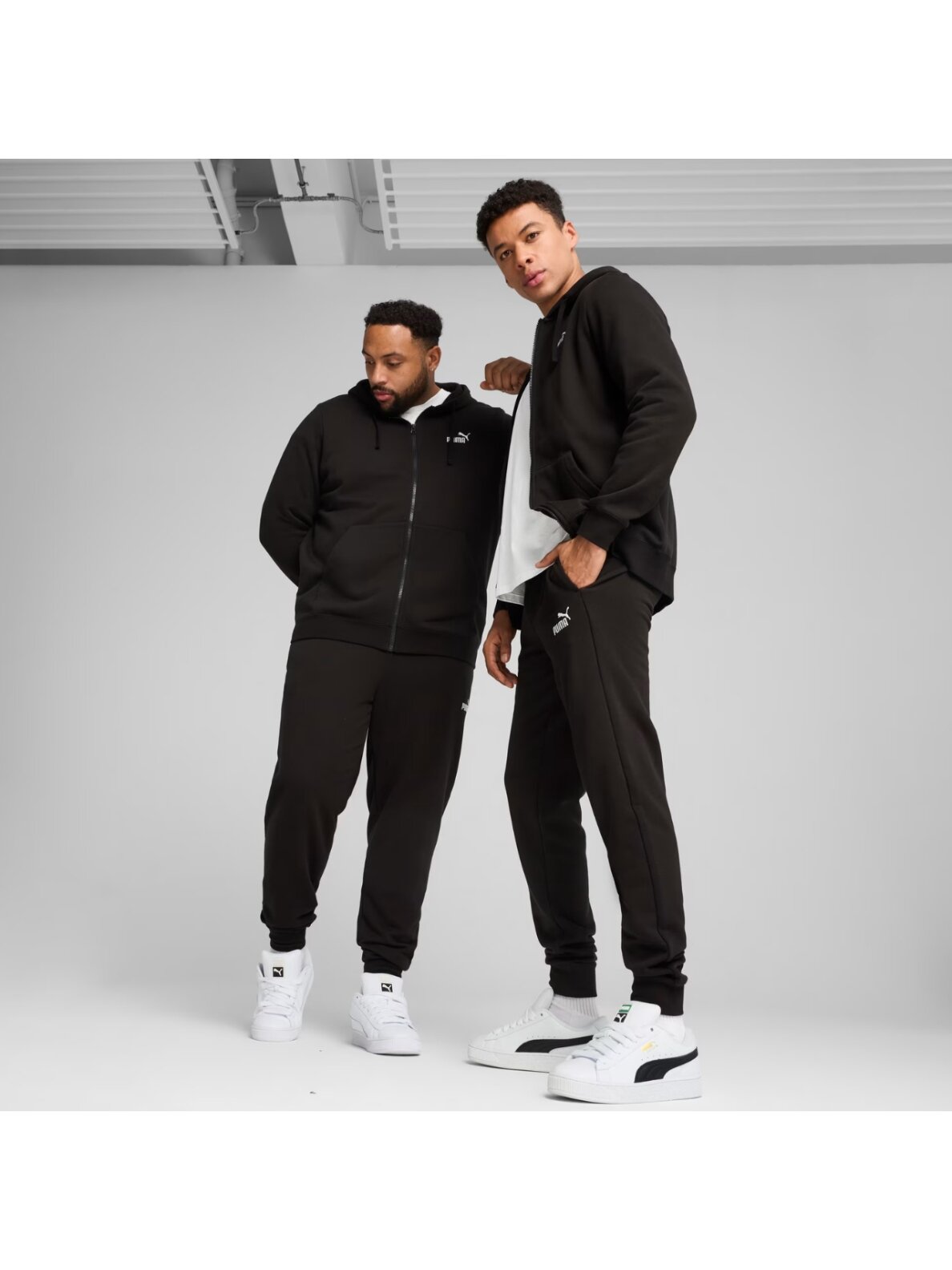 Puma Ess No.1 Logo Slim vyriškos juodos kelnės 682644 01 2