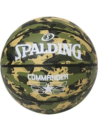 Spalding krepšinio kamuolys, Commander Camo Rubber Nr. 7  84-588Z