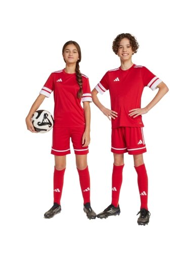 Adidas Squadra 25 šortai vaikams raudoni JN5456