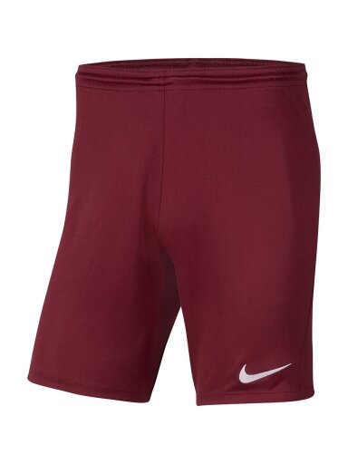 Nike Dry Park III NB K vaikiški šortai, bordo BV6865 677