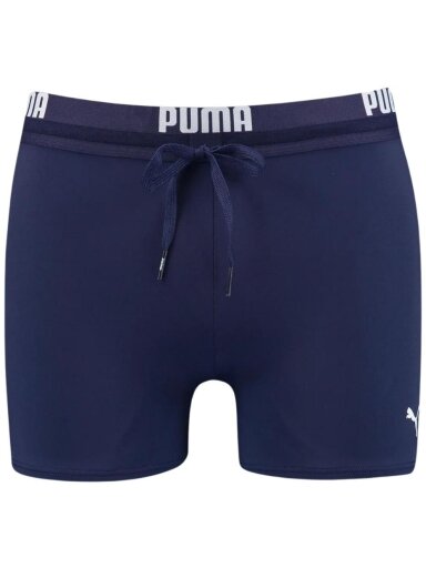 Puma Swim Men Logo Swim Trunk vyriški plaukimo šortai, tamsiai mėlyni 907657 01