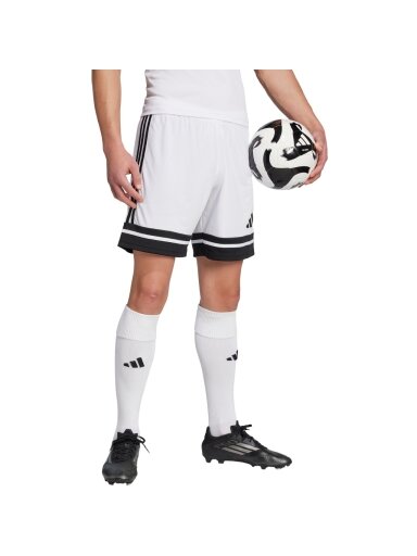 Adidas Squadra 25 šortai vyrams balti-juodi JH3412