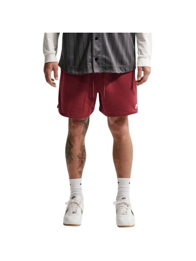 Nike Club vyriški šortai, bordo FN3520 613