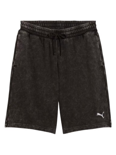 Puma Ess Elevated Relaxed Wash šortai vyrams juodi-pilki 688052 01