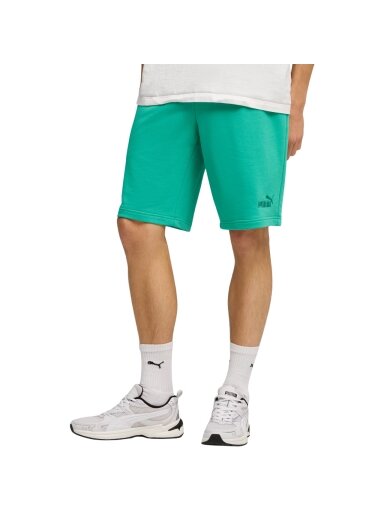 Puma ESS No.1 Logo 10" vyriški trumpikės žalios spalvos