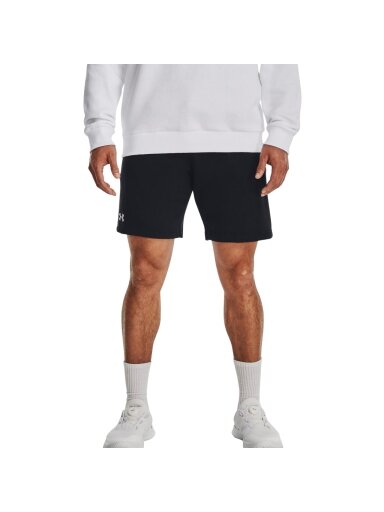 Under Armour Rival Fleece šortai vyrams juodi 1379779 001