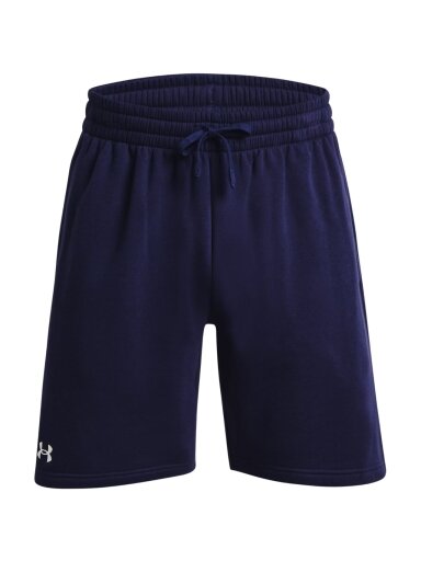 Under Armour Rival Fleece šortai vyrams tamsiai mėlyni 1379779 410