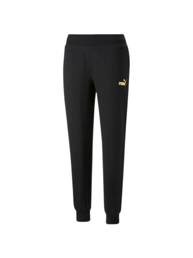 Puma ESS+ Metallic Pants FL moteriškos kelnės juodos 849959 01