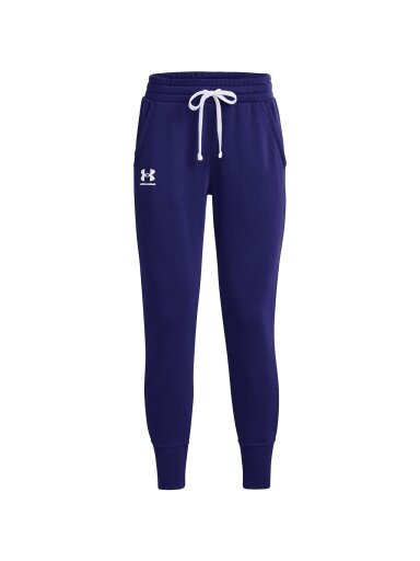 Under Armour Rival Fleece moteriškos kelnės, tamsiai mėlynos 1356416 468