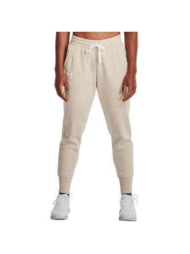 Under Armour Rival Fleece moteriškos kelnės, kreminės 1356416 783