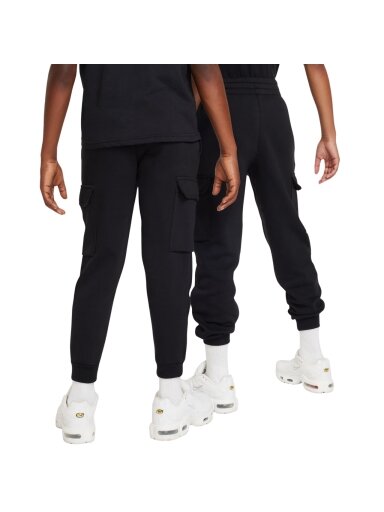 Nike Sportswear Club Fleece vaikiškos kelnės juodos FD3012 010