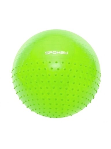 Spokey Half Fit gimnastikos kamuolys 65cm 920939 žalias Spokey Half Fit gimnastikos kamuolys 65cm 920939 žalias