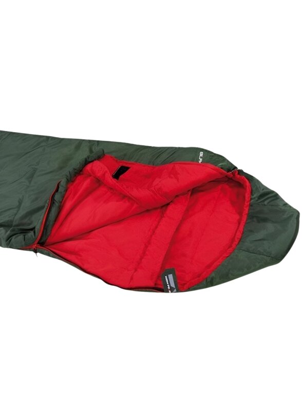 High Peak Black Arrow Eco miegmaišis 220x80x50 cm žaliai raudona 23230 1 High Peak Black Arrow Eco miegmaišis 220x80x50 cm žaliai raudona 23230 1