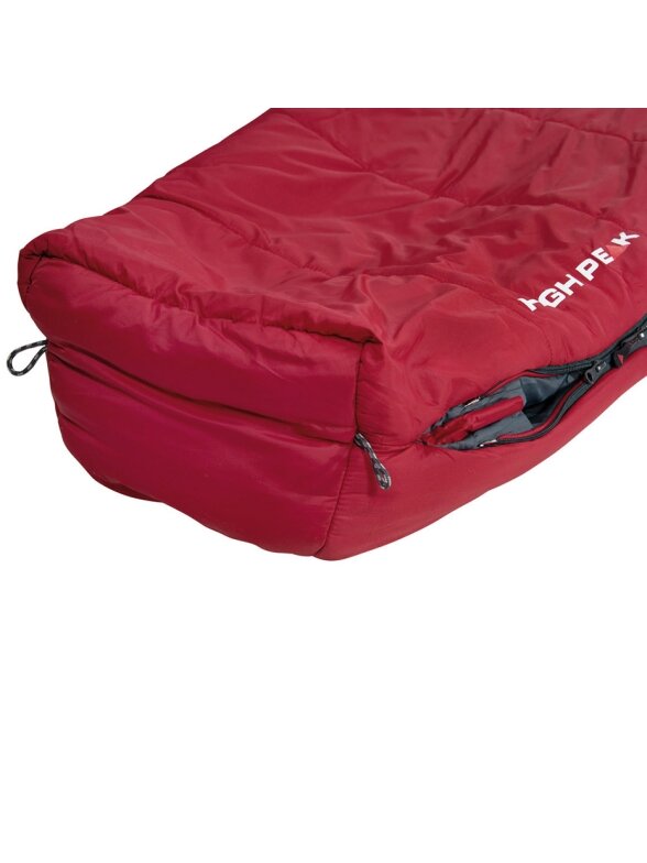 High Peak Hyperion 1M miegmaišis 210x80x50 cm bordo-pilka 23363 4