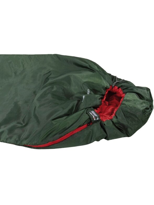 High Peak Lite Pak 800 miegmaišis 210x75x50 cm žaliai raudona 23260 2