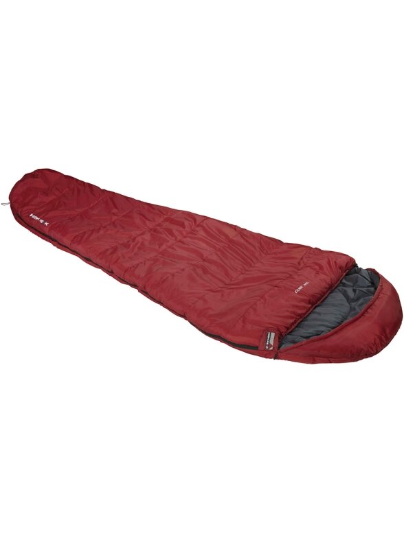 High Peak TR 300 miegmaišis 230x85x55 cm bordo-pilka dešinė 23061