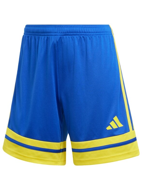 Adidas Squadra 25 šortai moterims mėlynai geltoni JN5408 1