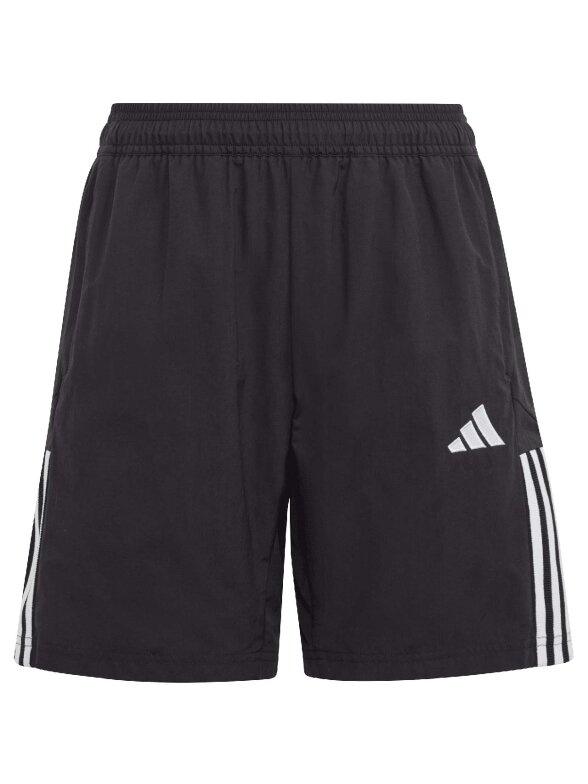 Adidas Tiro 23 Competition Downtime vaikiški šortai, juodi HI4716 Adidas Tiro 23 Competition Downtime vaikiški šortai, juodi HI4716