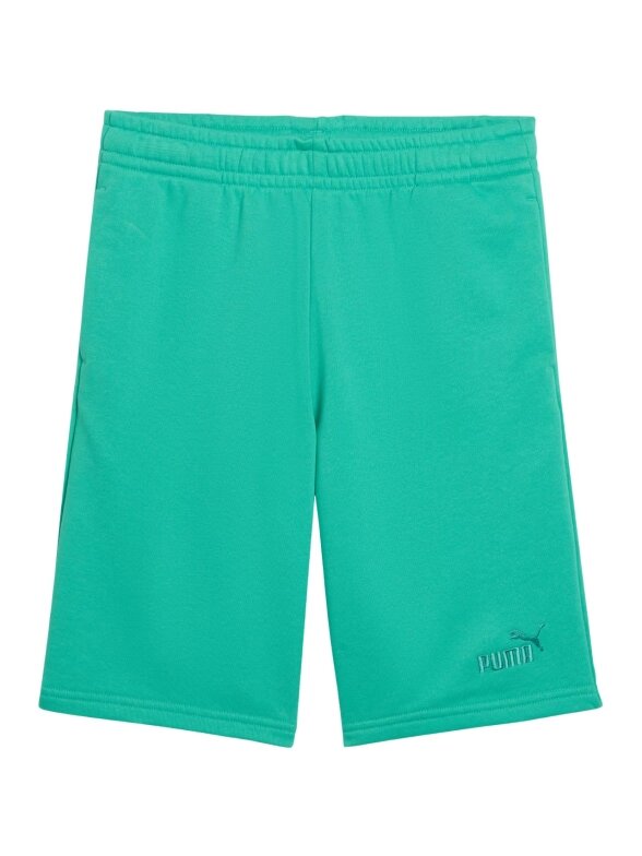 Puma ESS Small No.1 Logo žali šortai vaikams 692974 40 Puma ESS Small No.1 Logo žali šortai vaikams 692974 40