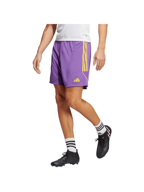 Adidas Tiro 23 League vyriški šortai violetiniai IB8089 Adidas Tiro 23 League vyriški šortai violetiniai IB8089