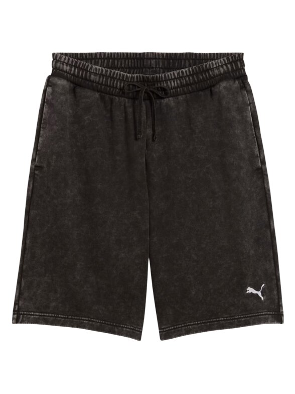 Puma Ess Elevated Relaxed Wash šortai vyrams juodi-pilki 688052 01 1
