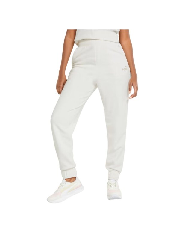 Puma ESS+ Embroidery aukšto juosmens kelnės FL moteriškų kelnių kremas 670007 99 3