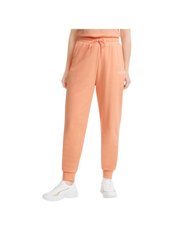 Puma Modern Basics Aukštos moteriškos kelnės, persikų 585937 26