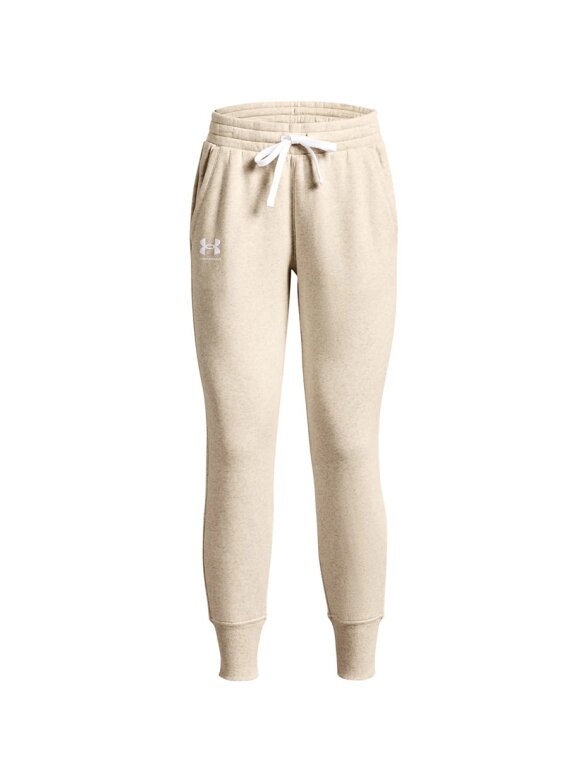 Under Armour Rival Fleece moteriškos kelnės, kreminės 1356416 783 Under Armour Rival Fleece moteriškos kelnės, kreminės 1356416 783
