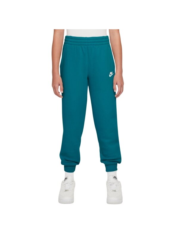 Nike Sportswear Club Fleece vaikiškos kelnės žalios FD3008 372 Nike Sportswear Club Fleece vaikiškos kelnės žalios FD3008 372