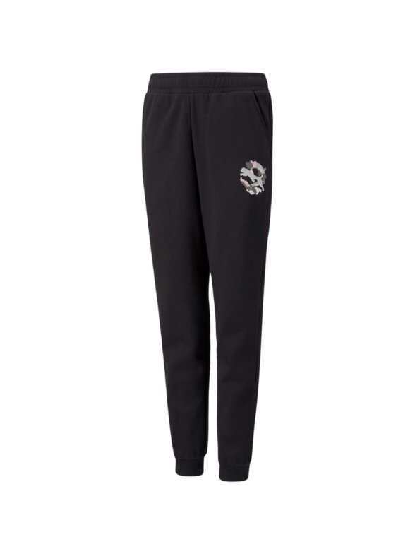 Puma Alpha Sweatpants FL vaikiškos kelnės juodos 589235 01 Puma Alpha Sweatpants FL vaikiškos kelnės juodos 589235 01