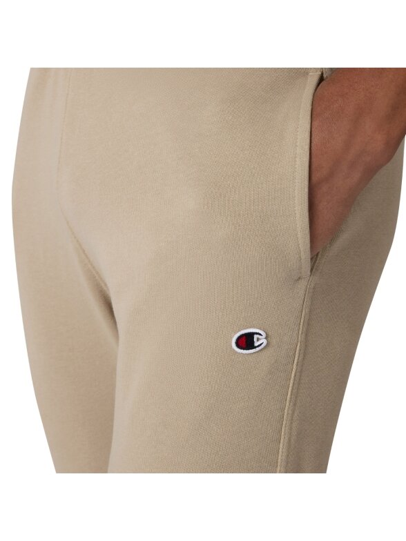 Champion Rib Cuff Pants vyriškos kelnės, smėlio spalvos 220733 MS041 3 Champion Rib Cuff Pants vyriškos kelnės, smėlio spalvos 220733 MS041 3