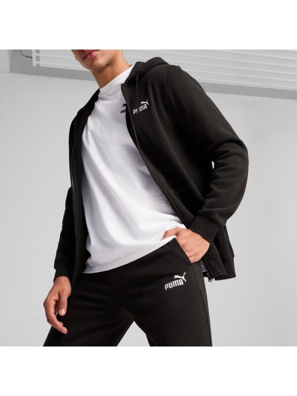 Puma Ess No.1 Logo Slim vyriškos juodos kelnės 682644 01 4 Puma Ess No.1 Logo Slim vyriškos juodos kelnės 682644 01 4
