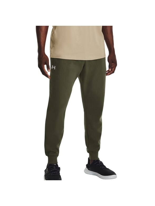 Under Armour Rival Fleece Joggers vyrams žalios 1379774 390 Under Armour Rival Fleece Joggers vyrams žalios 1379774 390
