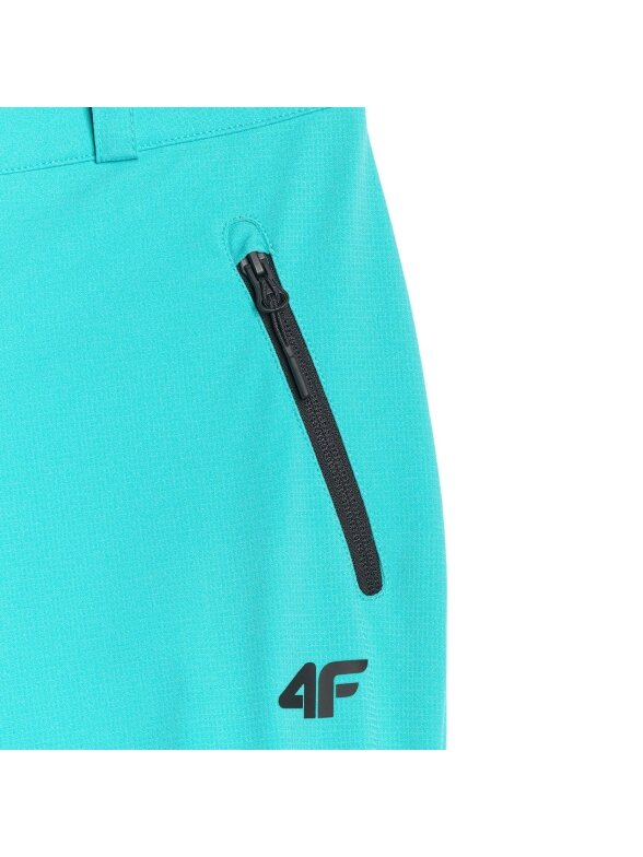 4F moterų trekinginės kelnės softshell FNK F0988 turkio mėlyna 5